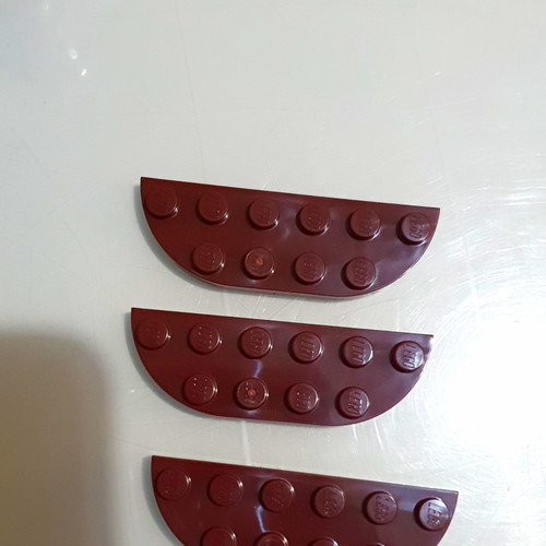 Lego brown curved wedge - lego,