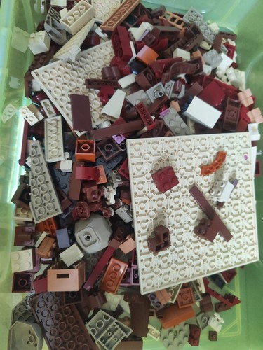 Lego brown beige bricks mixed - lego,