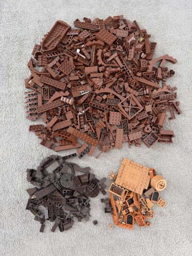 Lego brown mix bricks - lego,