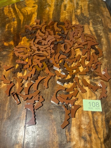 100x lego brown and - dark,