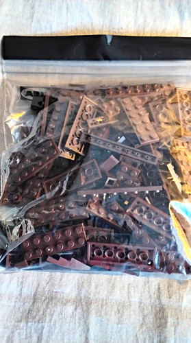 Lego dark brown mixed bricks - bricks, &