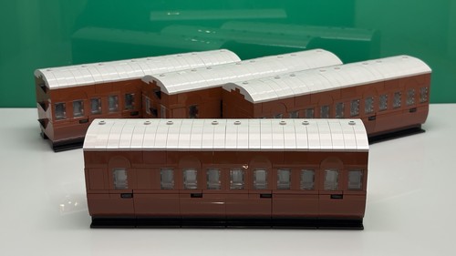 Lego moc train carriages - lego,