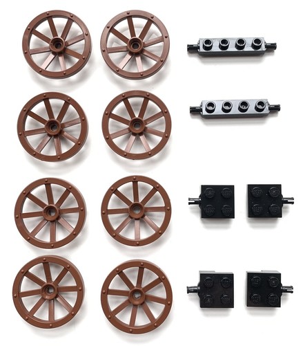 Lego wagon cart wheels - cart,