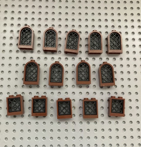Lego pieces brown lattice - lego, x