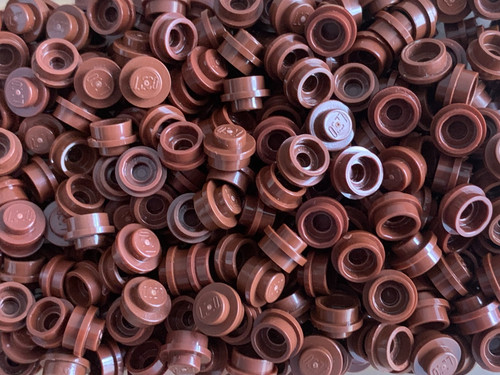 Lego 100 1x1 plates round - 1x1,