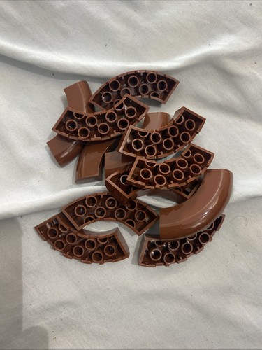 Lego reddish brown 3x3 corner - brown,