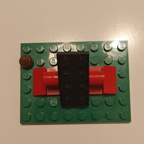 Lego green plastic baseplate - plastic,