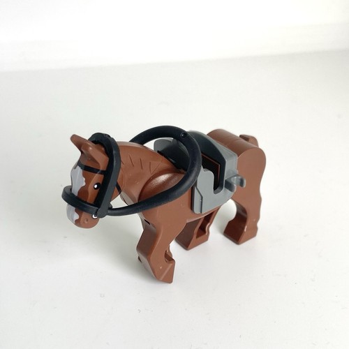 Lego brown horse - saddle, animal