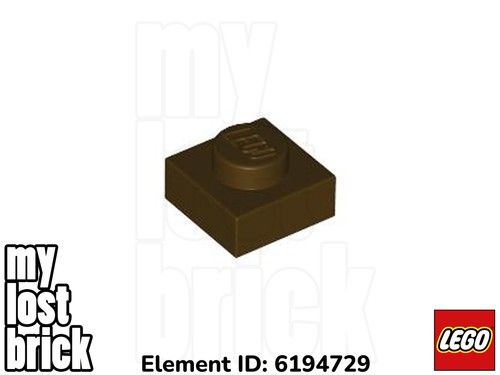 Lego part 3024 - 3024, 1x1