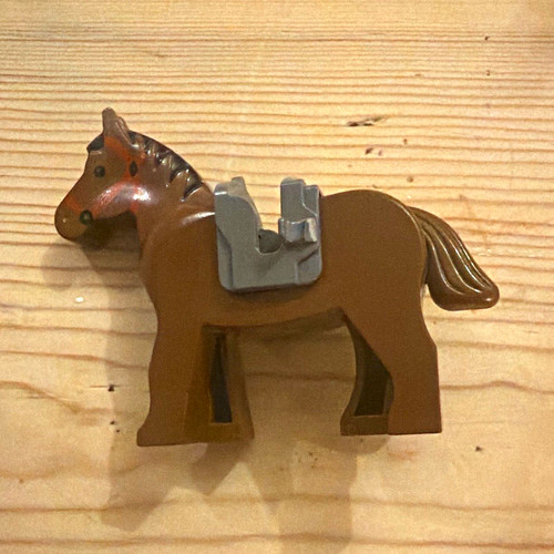 Lego brown horse animal - lego,