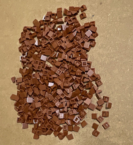 Lego brown 1x1x1 - lego, bulk