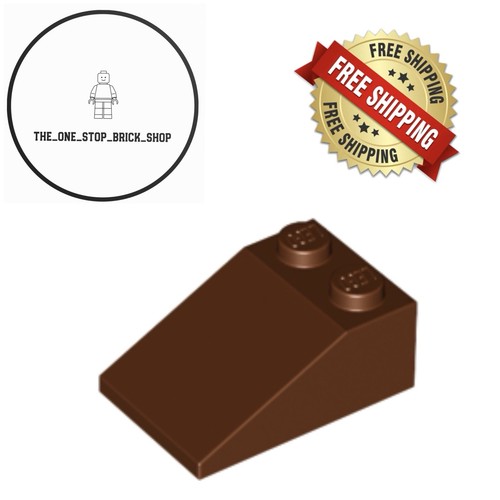 Lego reddish brown slope 3 - brown,