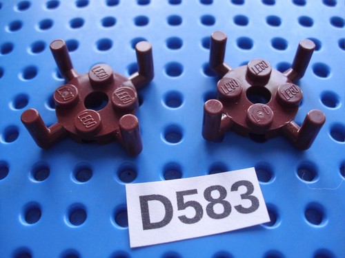 Lego genuine reddish brown 2x2 - reddish-brown,