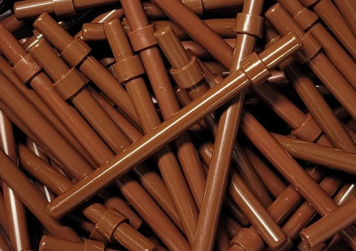 Lego reddish brown bar 6l - reddish,