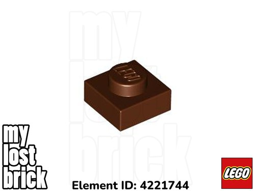Lego part 3024 - part, 1x1